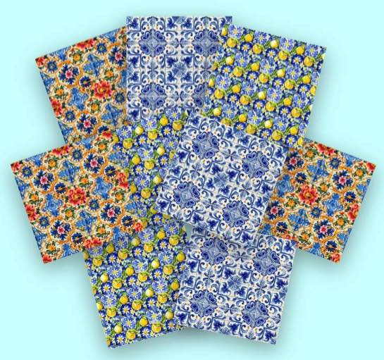 Mediterranean Tiles Scrapbooking Pack