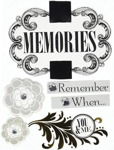 Memories Soft Spoken Scrapbooking Stickers