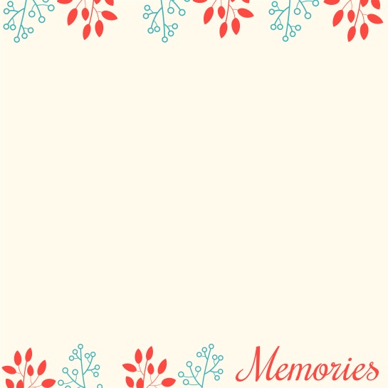 Memories Leaves 12x12 Scrapbooking Paper