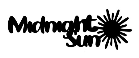 Midnight Sun Scrapbooking Laser Cut Title with sun