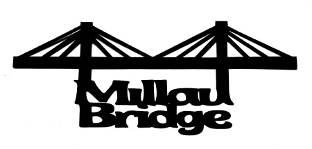 Millau Bridge Scrapbooking Laser Cut Title with Bridge