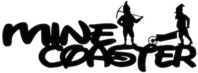 Mine Coaster Scrapbooking Laser Cut Title with Characters