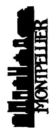 Montpellier Scrapbooking Laser Cut Title with Skyline
