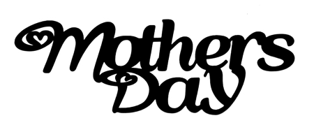 Mothers Day Scrapbooking Laser Cut Title