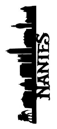 Nantes Scrapbooking Laser Cut Title with Skyline