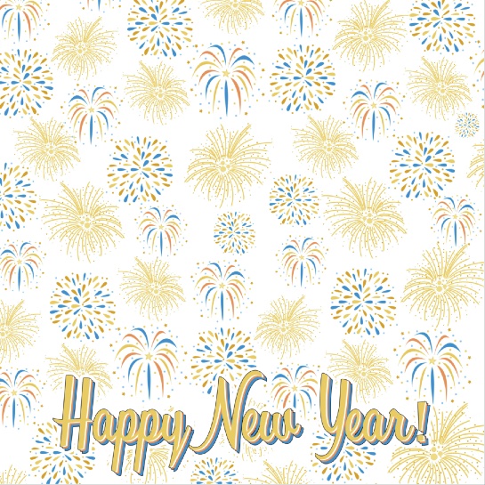 New Year Fireworks 12x12 Scrapbooking Paper