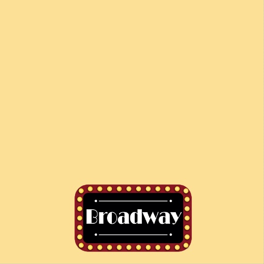New York Broadway 12x12 Scrapbooking Paper