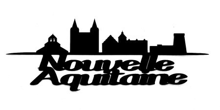 Nouvelle Aquitaine Scrapbooking Laser Cut Title with skyline