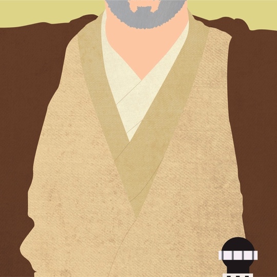 Obi Wan Kenobi Star Wars 12x12 Scrapbooking Paper