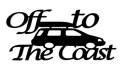 Off to the Coast Scrapbooking Laser Cut Title with Car