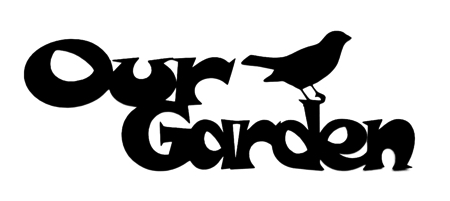 Our Garden Scrapbooking Laser Cut Title with Bird