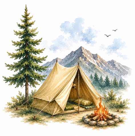 Camping and Outdoors Scrapbooking