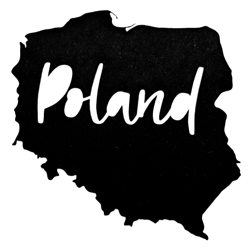 Poland Map Scrapbooking Laser Cut Title