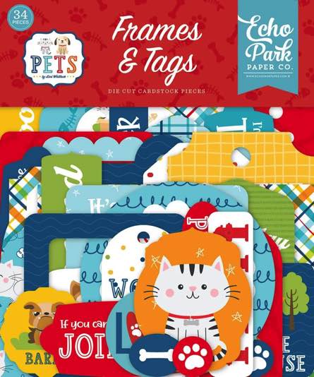 Pets - 34 Ephemera Die Cut Cardstock Pieces