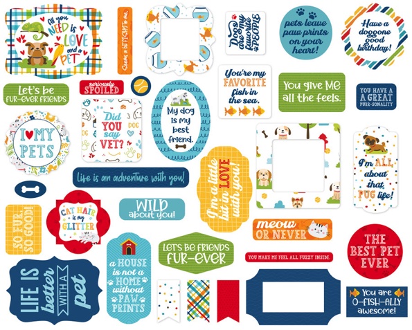 Pets Sunshine Scrapbooking Ephemera