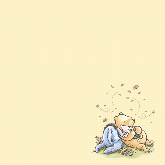 Pooh and Friends 12x12 Scrapbooking Paper