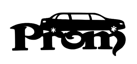 Prom Scrapbooking Laser Cut Title with Limo