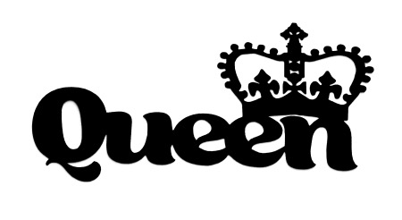 Queen Scrapbooking Laser Cut Title with Crown