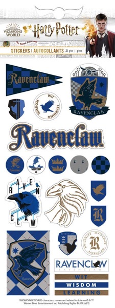 Ravenclaw Enamel Scrapbooking Stickers