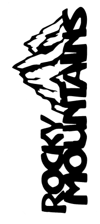 Rocky Mountains Scrapbooking Laser Cut Title with Mountains