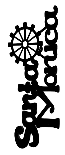 Santa Monica Scrapbooking Laser Cut Title with Big Wheel