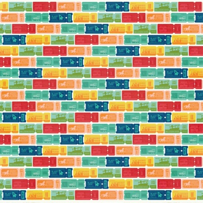 Disney Tickets Scrapbooking Paper