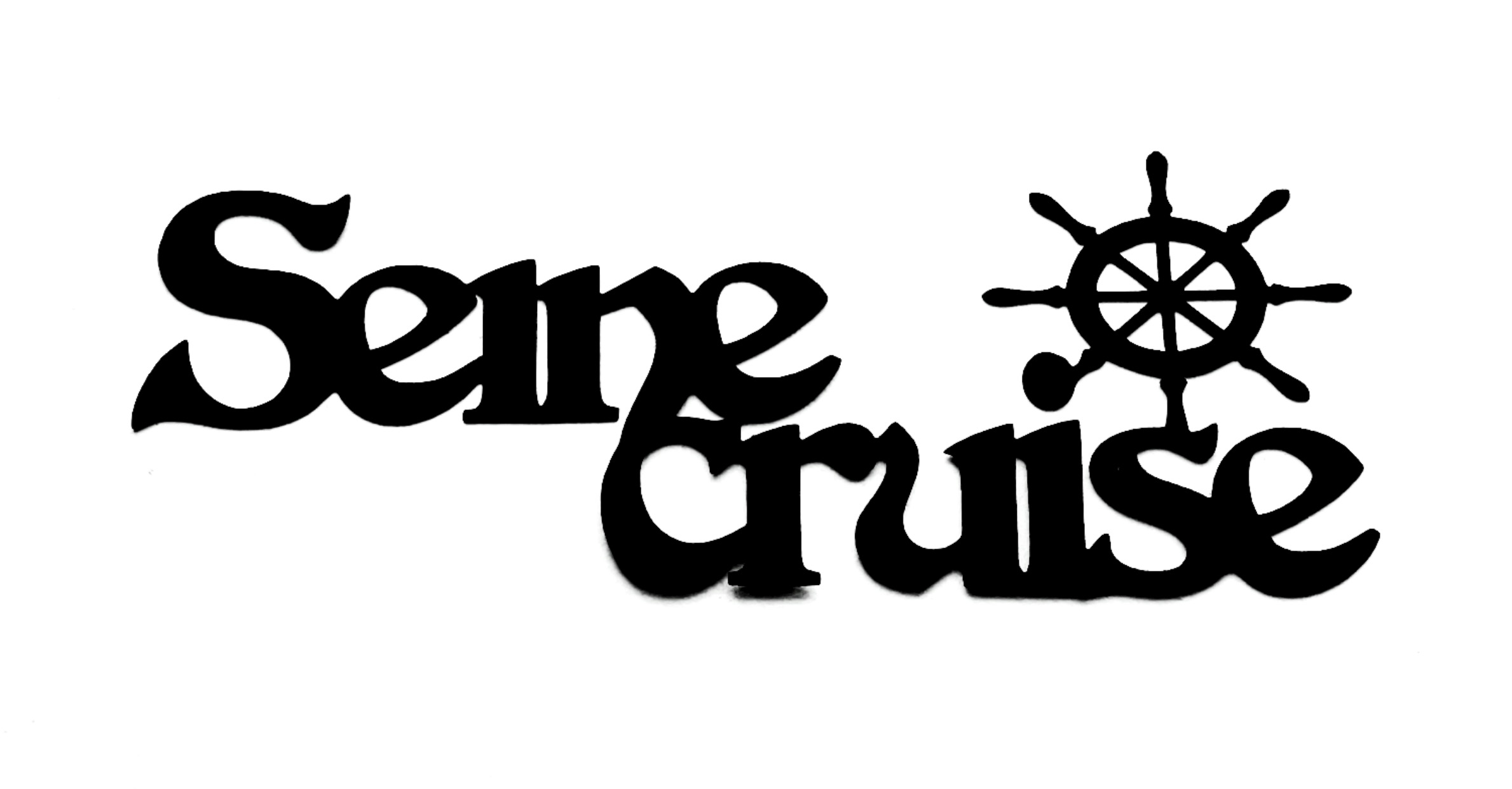 Seine Cruise Scrapbooking Laser Cut Title with wheel