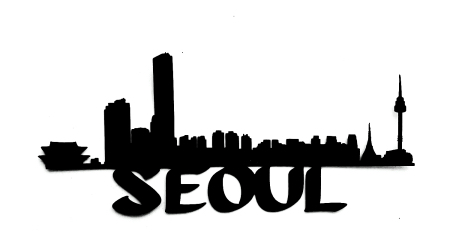 Seoul Scrapbooking Laser Cut Title with Skyline