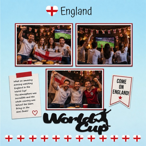 England World Cup Page