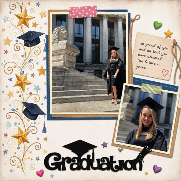 Graduation Scrapbook Page