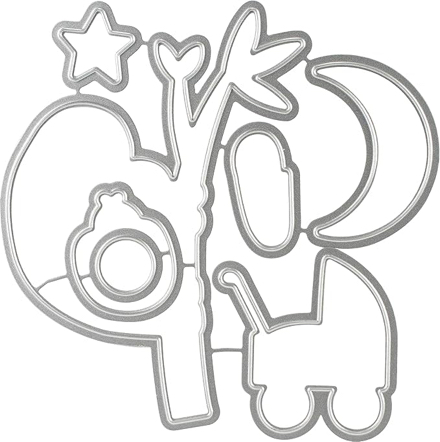 Snuggle Up Etched Wafer Die