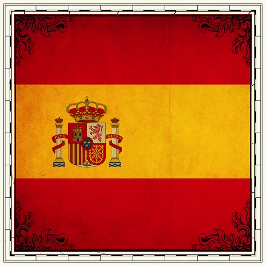 Spain Flag 12x12 Scrapbooking Paper
