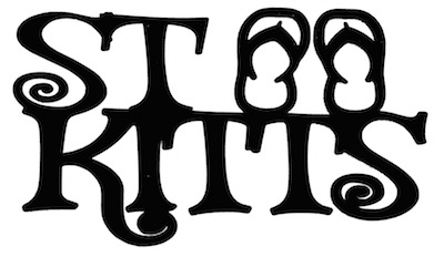 St Kitts Scrapbooking Laser Cut Title with Flip Flops