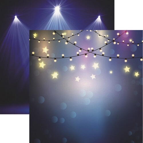 Starry Lights 12x12 Double Sided Scrapbooking Paper