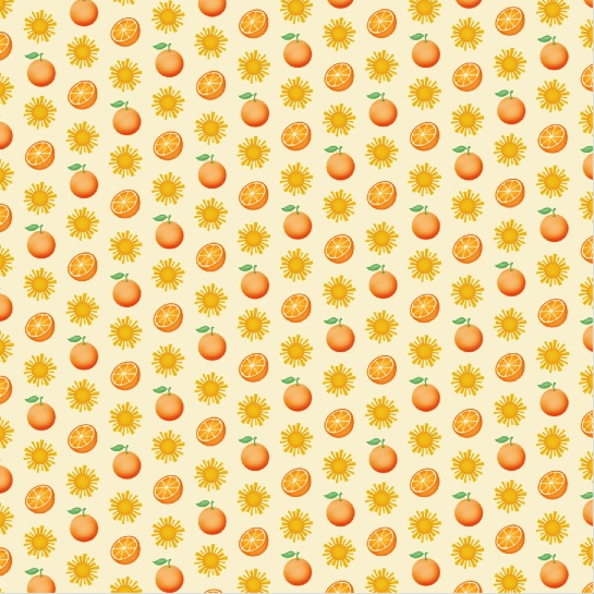 Sunshine and Oranges 12x12 Scrapbooking Paper