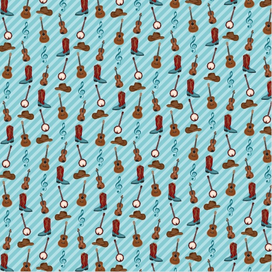 Tennessee Icons 12x12 Scrapbooking Paper