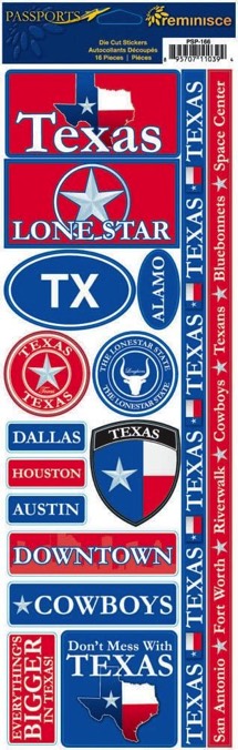 Texas Cardstock Scrapbooking Stickers and Borders