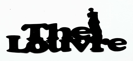The Louvre Scrapbooking Laser Cut Title with Venus De Milo