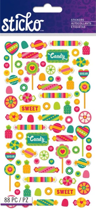 Tiny Candy Scrapbooking Stickers