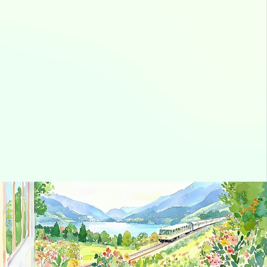 Train Sketch 12x12 Scrapbooking Paper