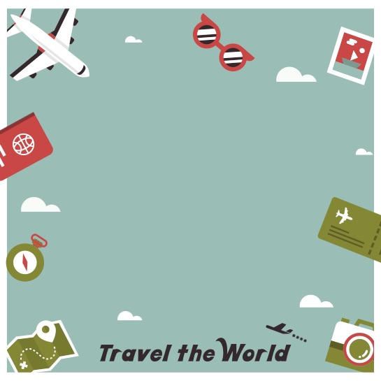 Travel the World 12x12 Scrapbooking Paper