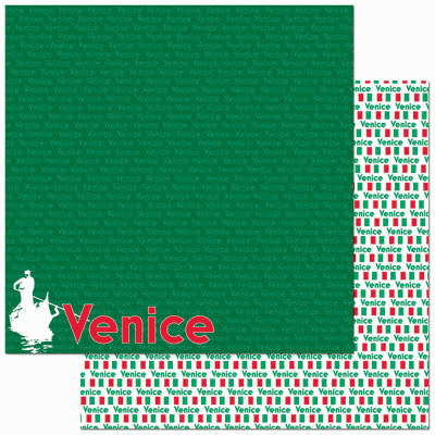 Venice 12x12 Double Sided Scrapbooking Paper