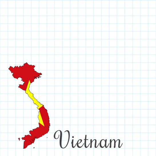 Vietnam 12x12 Scrapbooking Paper