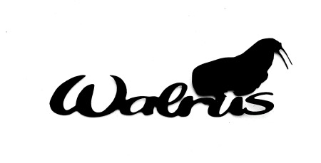 Walrus Scrapbooking Laser Cut Title with Walrus