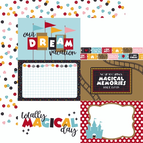 Wish Upon a Star 6x4 Journal Cards 12x12 Double Sided Scrapbooking Paper