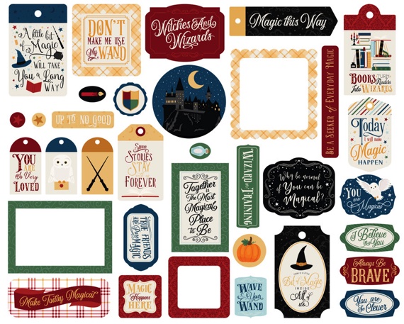 Harry Potter Scrapbooking Frames and Tags