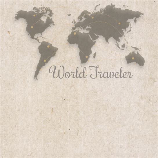World Traveler 12x12 Scrapbooking Paper