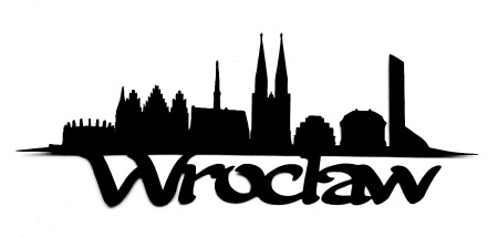 Wroclaw Scrapbooking Laser Cut Title with Skyline