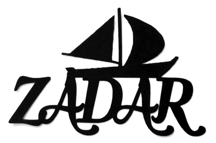 Zadar Scrapbooking Laser Cut Title with Boat