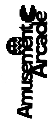Amusement Arcade Scrapbooking Laser Cut Title with Pacman